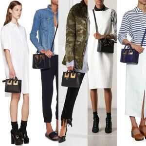 Sophie Hulme London Mini Albion Handbag Black Key to Heart Bag Charm